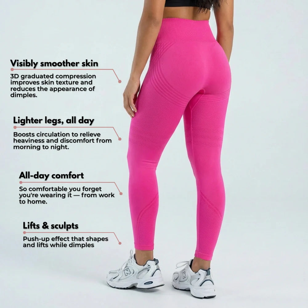 3D Leggings - Hot Pink
