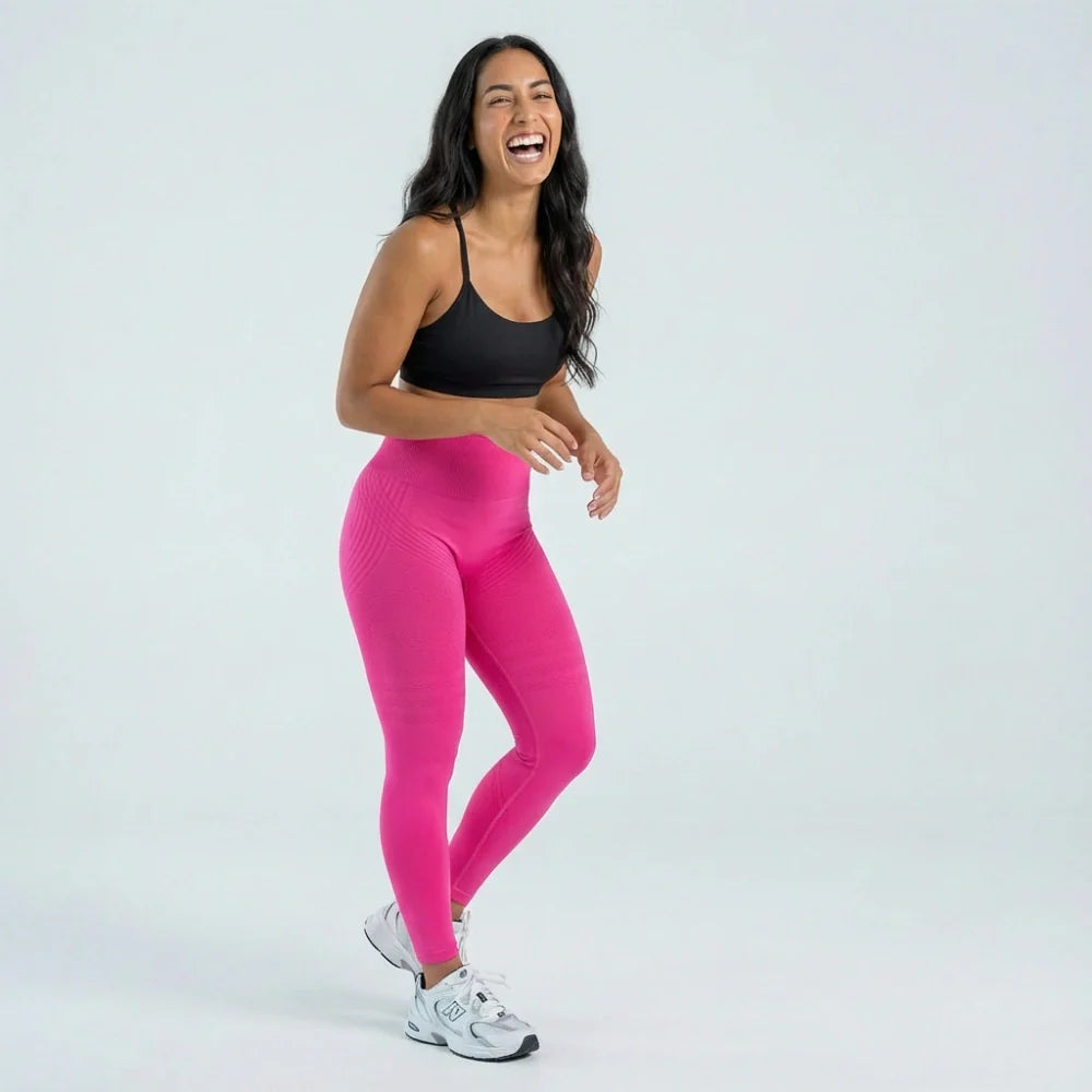 3D Leggings - Hot Pink