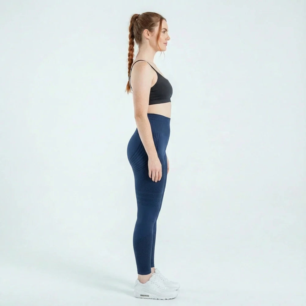 3D Leggings - Blue Navy