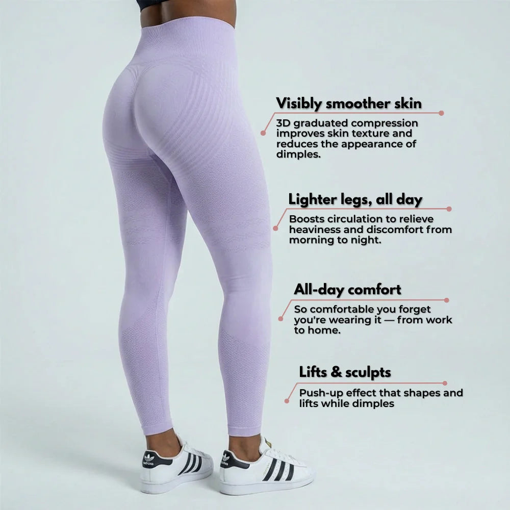 3D Leggings - Light Purple