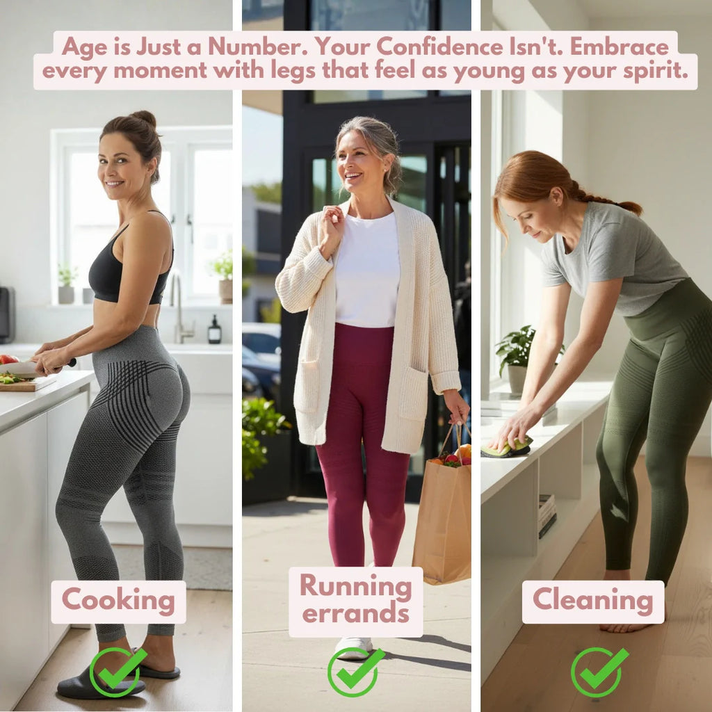 Firmer, smoother legs — for women tired of saggy skin holding them back