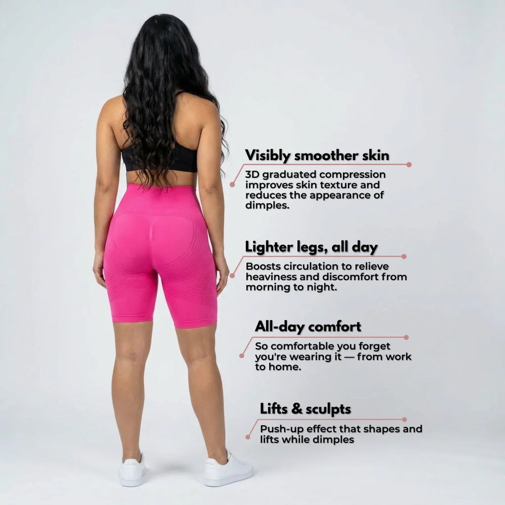 3D Short Legging – Hot Pink