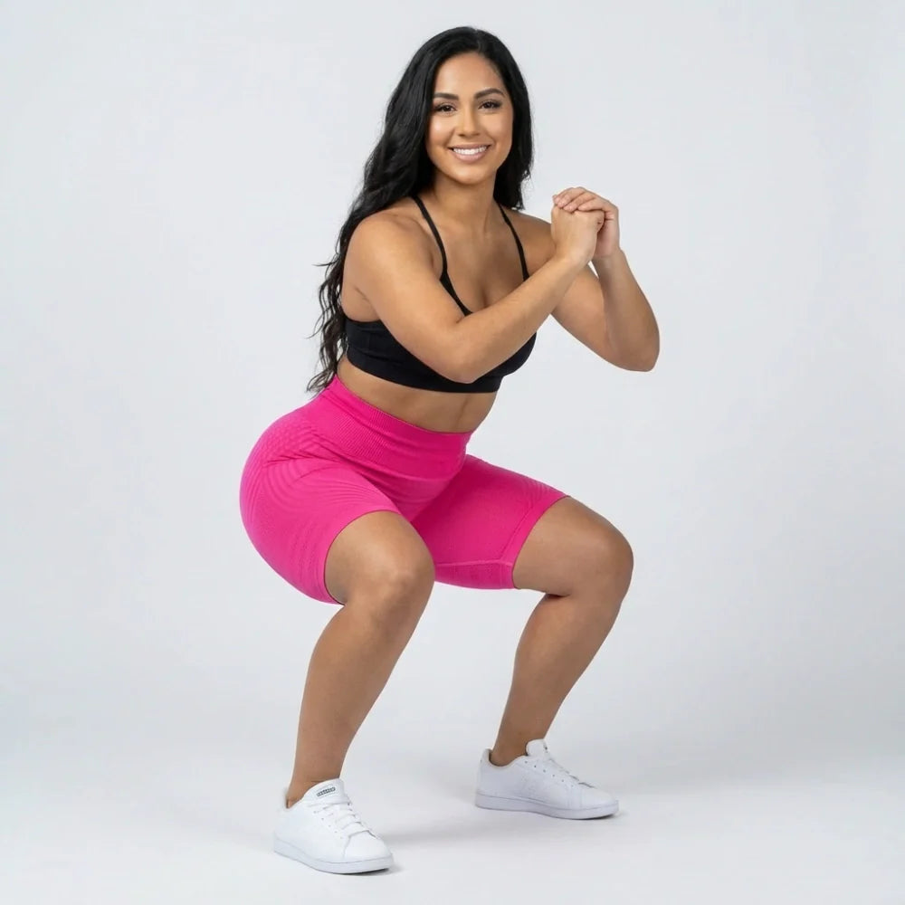 3D Short Legging – Hot Pink