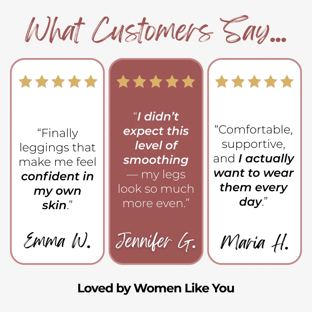 Anti-cellulite leggings designed to show visible smoothing